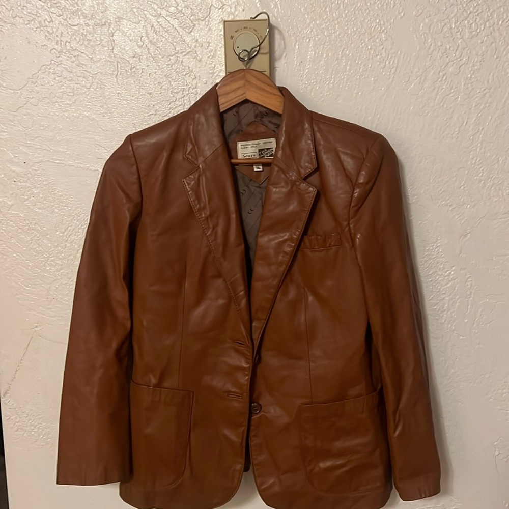 Vintage Sears leather jacket.